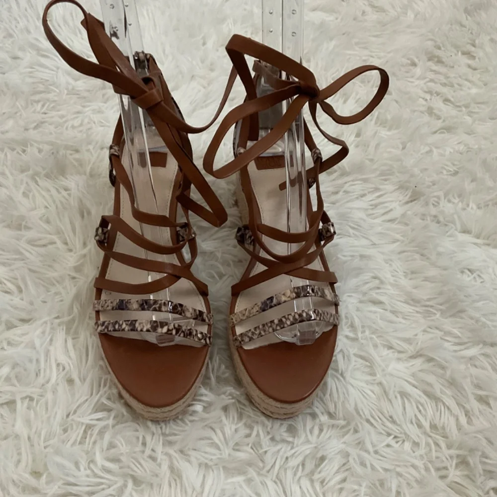 Louise Et Cie Renz‎ Leather Espadrille Platform Sandals - Size 7.5